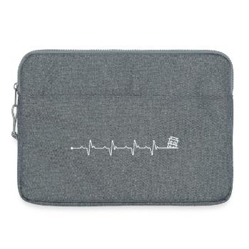 Tour de Pise - Sacoche pour ordinateur portable 15 pouces - gris chiné - Devant