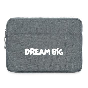 Dream big - Laptop bag 15" - heather grey - Front
