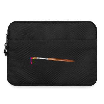 Pinceau d'artiste aux couleurs arc-en-ciel - Sacoche pour ordinateur portable 15 pouces - noir - Devant