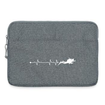 Plongée sous-marine Heartbeat - Sacoche pour ordinateur portable 15 pouces - gris chiné - Devant