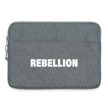 RÉBELLION - Sacoche pour ordinateur portable 15 pouces - gris chiné - Devant