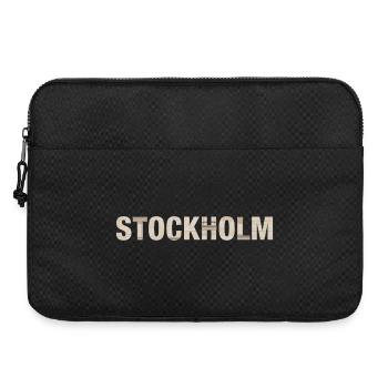 STOCKHOLM – Typographie architecturale nordique - Sacoche pour ordinateur portable 15 pouces - noir - Devant
