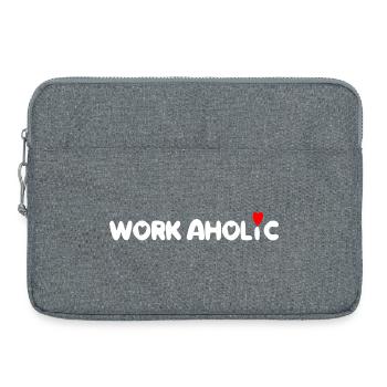worker workaholic travailler - Sacoche pour ordinateur portable 15 pouces - gris chiné - Devant