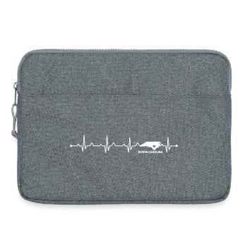 North Carolina Home Heart State Pride USA Roots - Laptop bag 15" - heather grey - Front