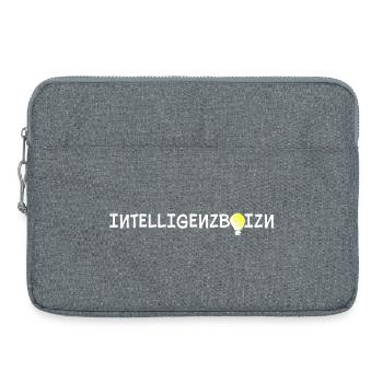 Intelligenzboizn - intelligent person, dialect - Laptop bag 15" - heather grey - Front