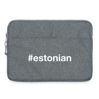 ESTONIAN Estonia Hashtag - Laptop bag 15" - heather grey - Front