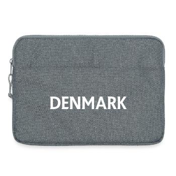 Motif paysage de fjord pour t-shirts naturels - Sacoche pour ordinateur portable 15 pouces - gris chiné - Devant