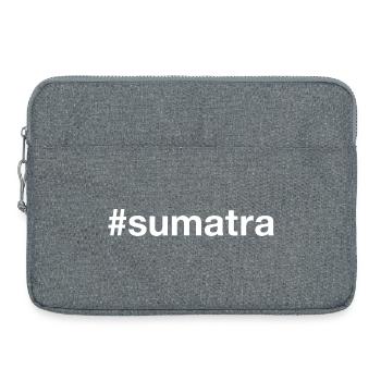Sumatra Hashtag - Laptop bag 15" - heather grey - Front