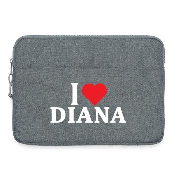 t-shirt I love Diana t-shirt gift idea - Laptop bag 15" - heather grey - Front