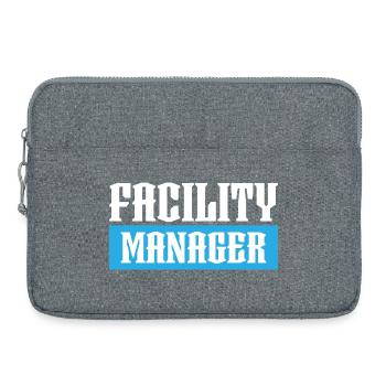 facility manager tshirt schwarz - Laptoptasche 15" - Grau meliert - Vorne