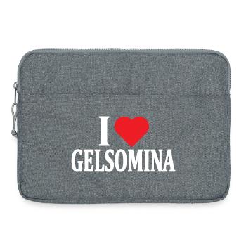 T-Shirt Ich liebe Gelsomina T-Shirt Geschenkidee - Laptoptasche 15" - Grau meliert - Vorne