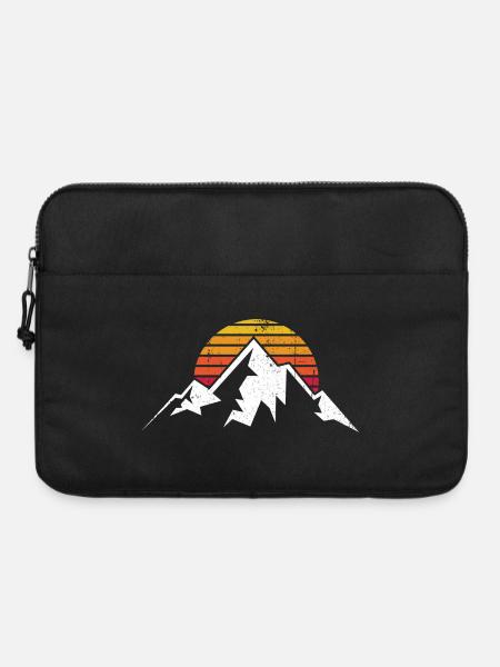 Sunset Ridge Bergsilhouette - Laptoptasche 15" - Schwarz