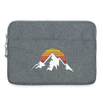 Sunset Ridge Mountain Silhouette - Laptop bag 15" - heather grey - Front