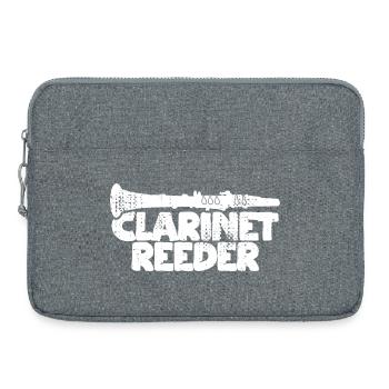 Clarinette à embouchure - Sacoche pour ordinateur portable 15 pouces - gris chiné - Devant