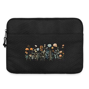 Niedliche Wildblumen | Charmantes Design - Laptoptasche 15" - Schwarz - Vorne