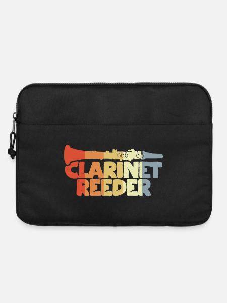 Klarinetten Blatt - Laptoptasche 15" - Schwarz