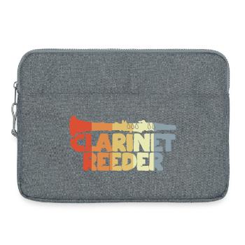 Clarinet reed - Laptop bag 15" - heather grey - Front