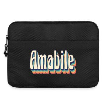 Vintage rétro belle T-Shirt cadeau T-Shirt - Sacoche pour ordinateur portable 15 pouces - noir - Devant