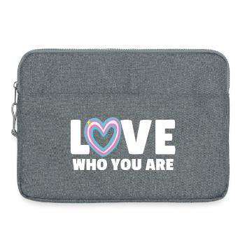 Transgender. Liebe, wer du bist - Laptoptasche 15" - Grau meliert - Vorne