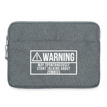 Zombie - Laptop bag 15" - heather grey - Front