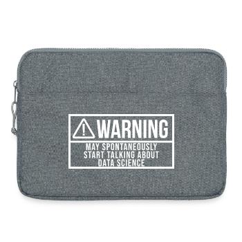 Science des données - Sacoche pour ordinateur portable 15 pouces - gris chiné - Devant