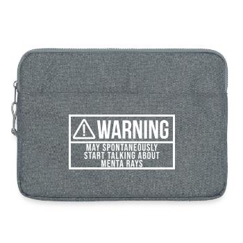 Manta Ray - Laptop bag 15" - heather grey - Front