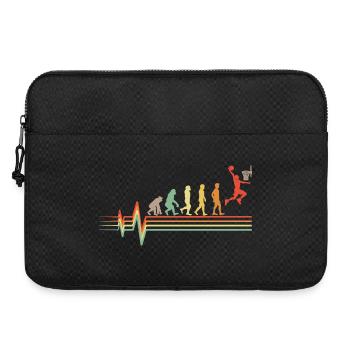 Basketball Evolution Retro ECG Heartbeat Gift - Sacoche pour ordinateur portable 15 pouces - noir - Devant
