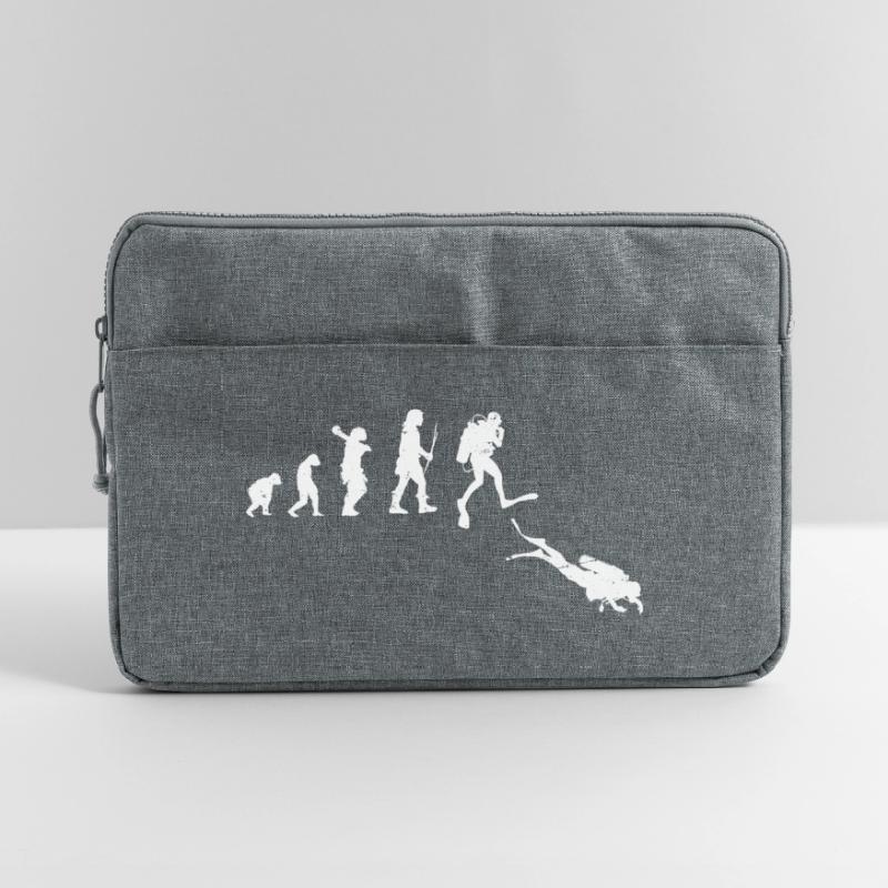 Illustration de l’évolution du progrès humain Sacoche pour ordinateur portable 15 pouces