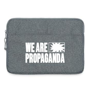Nous sommes de la propagande - Sacoche pour ordinateur portable 15 pouces - gris chiné - Devant