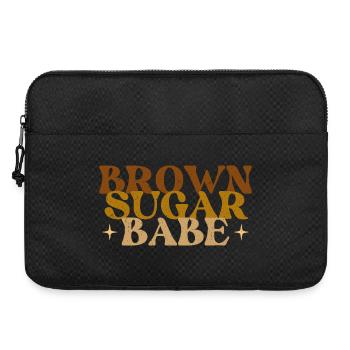 Brown Sugar Babe – Fierté de la mélanine africaine - Sacoche pour ordinateur portable 15 pouces - noir - Devant