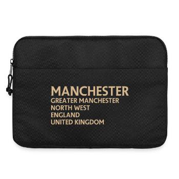 Manchester – England Lyric Design - Laptoptasche 15" - Schwarz - Vorne
