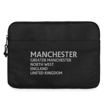 Manchester – England Lyric Design - Laptoptasche 15" - Schwarz - Vorne