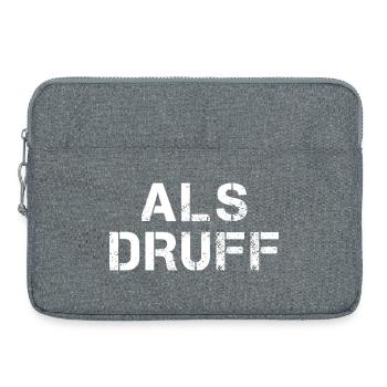 ALS DRUFF Hessisch Spruch Hessen  - Laptoptasche 15" - Grau meliert - Vorne