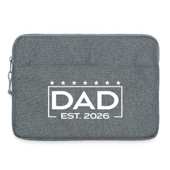 Papa 2026 Loading – Est. 2026 Design für Väter - Laptoptasche 15" - Grau meliert - Vorne