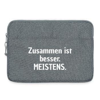 Together Is Better Most Of the Time Shirt - Laptop bag 15" - heather grey - Front