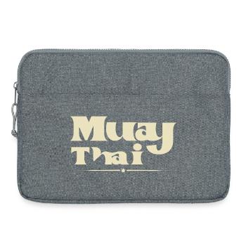 Muay thaï - Sacoche pour ordinateur portable 15 pouces - gris chiné - Devant