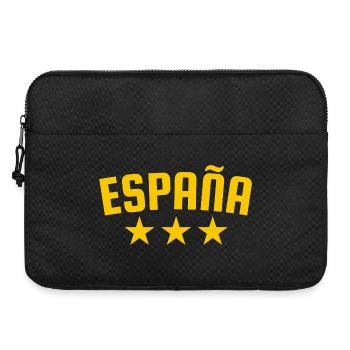 Espagne 3 étoiles Design Jaune - Sacoche pour ordinateur portable 15 pouces - noir - Devant
