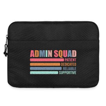 Admin Squad: Geduldig Unterstützend - Laptoptasche 15" - Schwarz - Vorne