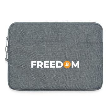 Bitcoin Freedom Crypto Blockchain Investisseur Hodl - Sacoche pour ordinateur portable 15 pouces - gris chiné - Devant