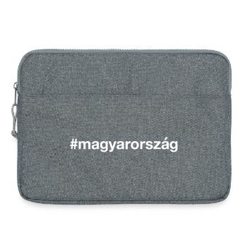 MAGYARORSZAG Hongrie Ungarn Hashtag - Sacoche pour ordinateur portable 15 pouces - gris chiné - Devant