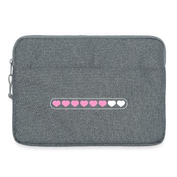 Heart loading - Laptop bag 15" - heather grey - Front