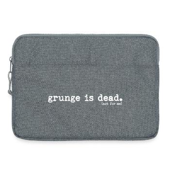 Grunge ist tot (nicht für mich) - Laptoptasche 15" - Grau meliert - Vorne