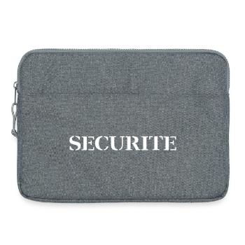 Securité - Sacoche pour ordinateur portable 15 pouces - gris chiné - Devant