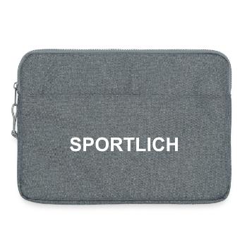 Sporty - Laptop bag 15" - heather grey - Front