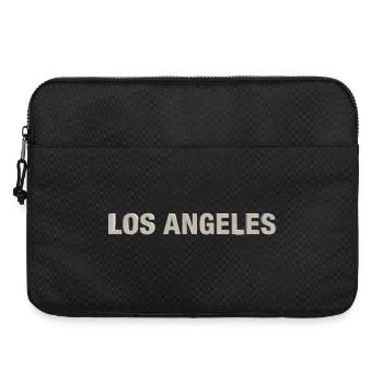 LOS ANGELES – Modern Concrete Typography - Laptop bag 15" - black - Front