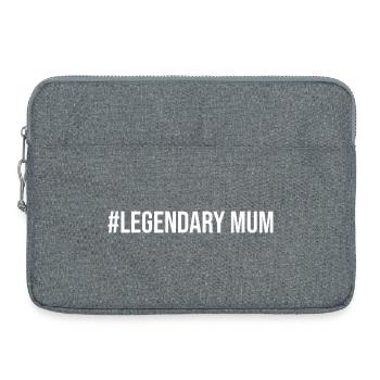 #Legendary Mum - Laptop bag 15" - heather grey - Front