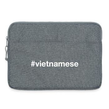 VIETNAMIEN Vietnam Hashtag - Sacoche pour ordinateur portable 15 pouces - gris chiné - Devant