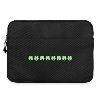 Pastel Clover Row - Laptop bag 15" - black - Front