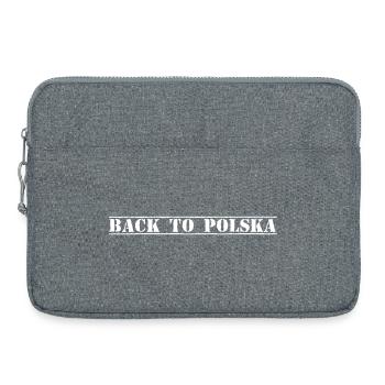 Polska Pologne - Sacoche pour ordinateur portable 15 pouces - gris chiné - Devant
