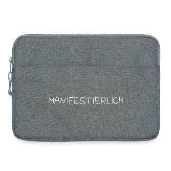 Manifestierlich - Laptoptasche 15" - Grau meliert - Vorne